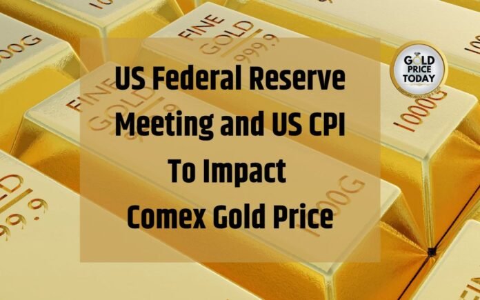 US Federal Reserve Meeting and US CPI To Impact Comex Gold Price