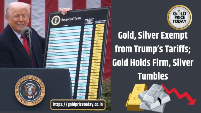 gold silver exempt from trump tariff