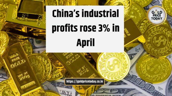 China’s industrial profits rose 3% in April