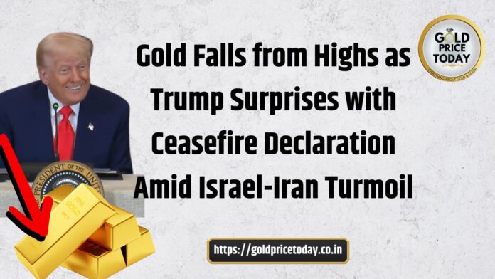 israel iran ceasefire gold silver prices down
