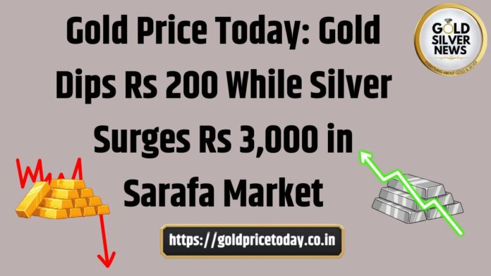 Gold Price Today: Gold Falls Rs 200; Silver Jumps Rs 3,000 in Sarafa Bazaar