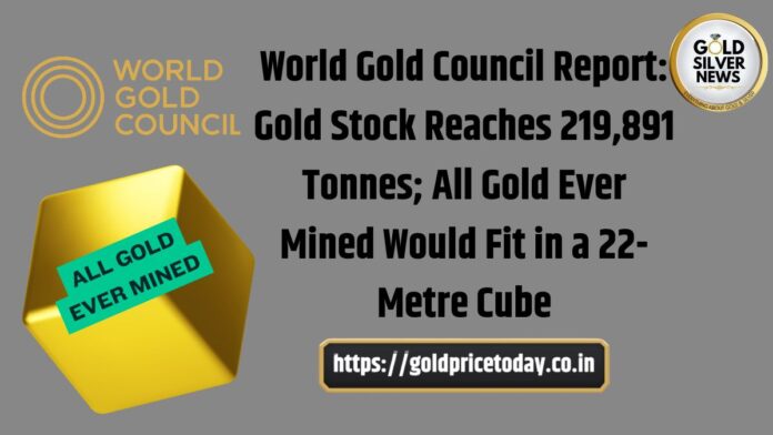 Global Gold Stock Reaches 219,891 Tonnes; Jewellery Holds 44% Share, say World Gold Council's Report