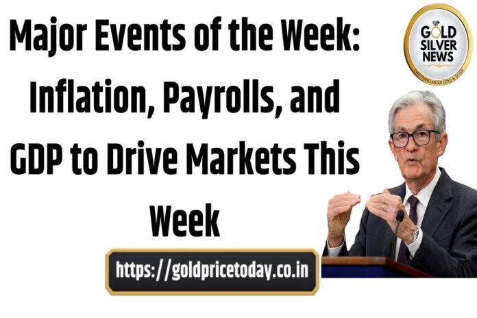 Gold Price Today: Major Events of the Week includes Inflation, Payrolls and GDP to Drive Markets This Week
