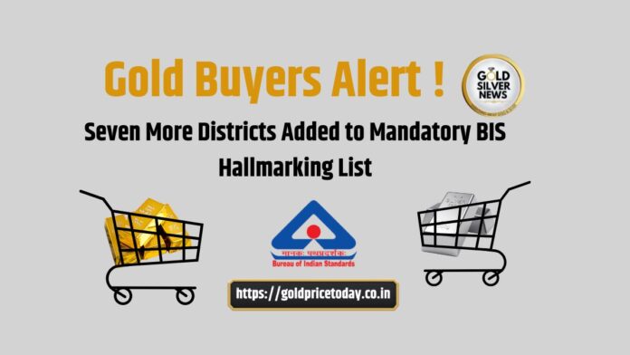 BIS Mandatory Hallmarking List Updated: Seven New District Added in 2026