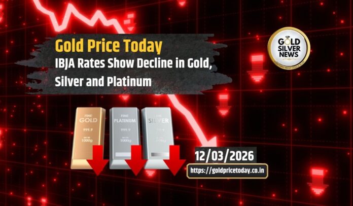 Gold Price Today: Check Latest IBJA Gold, Silver and Platinum Rates for 12 March 2026