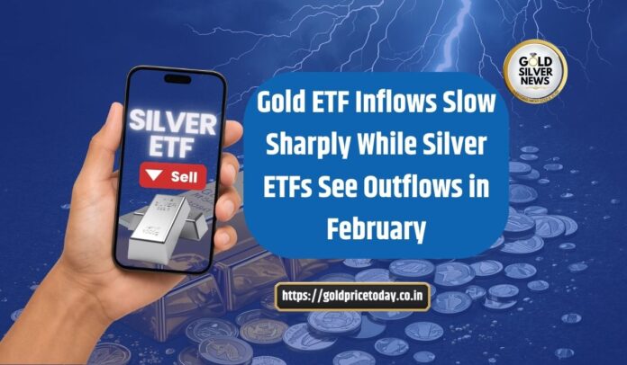 Gold ETFs Inflows Drop 78% in February, While Silver Outflows brings down Average AUM of Silver ETFs