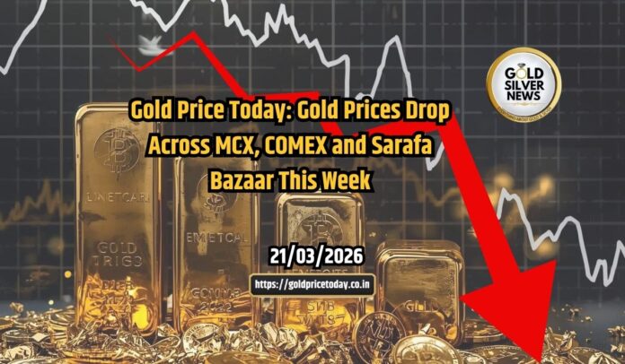 Gold Price Today: Gold, Silver Rates Declined in Sarafa, MCX and COMEX this week, Check Latest Sarafa Rates, 21 March 2026