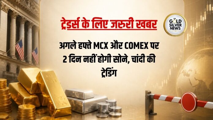 MCX and COMEX Holiday