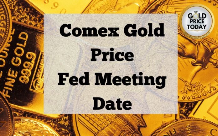 Comex Gold Price Fed Meeting Date June 2023